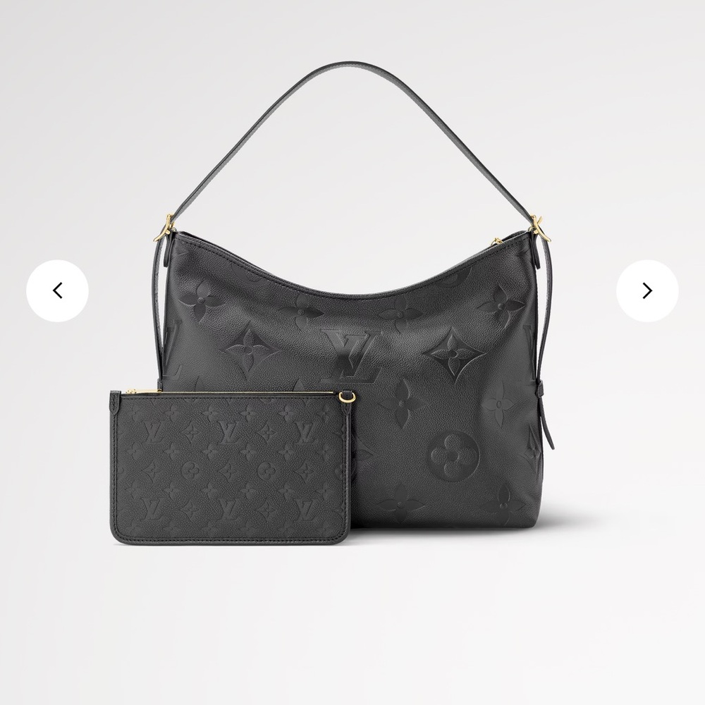 Louis Vuitton Black Carryall MM with Pouch